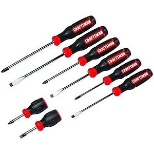 $14.98* | 8-Pc CRAFTSMAN Bi-Material Slotted & Phillips Screwdriver Set + 10% Back w/ Prime Visa Card at Amazon